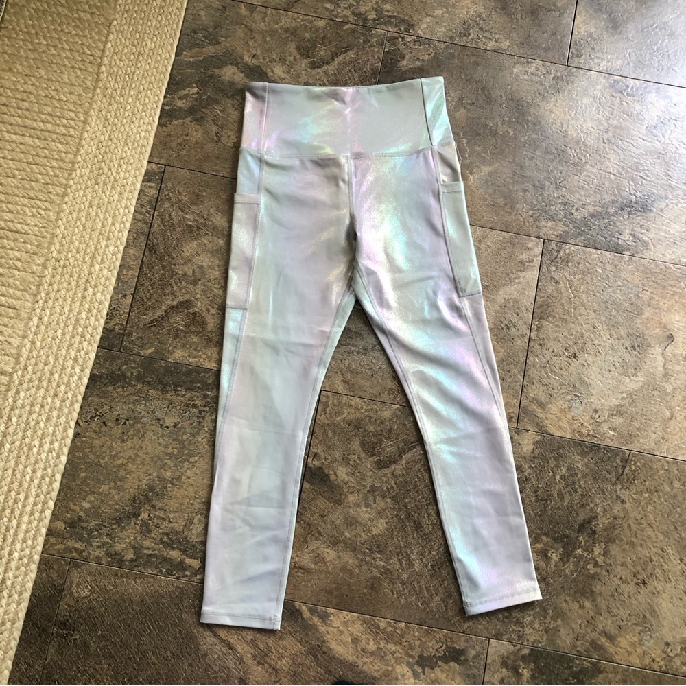 Zyia Active Women Size 4 Luxe Shimmer Iridescent Leggings